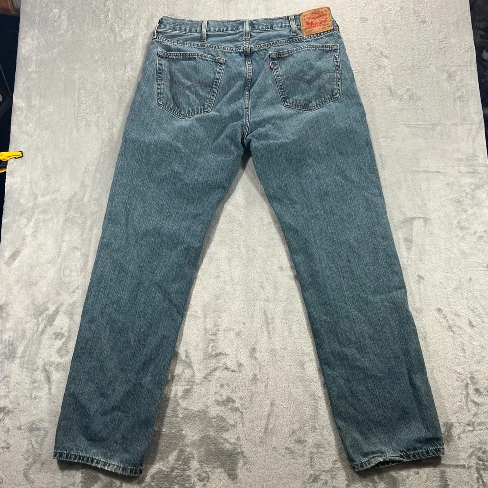 LEVI'S 559 Relaxed Straight Mens Jeans 38x34 Blue Medium Wash Denim Classic